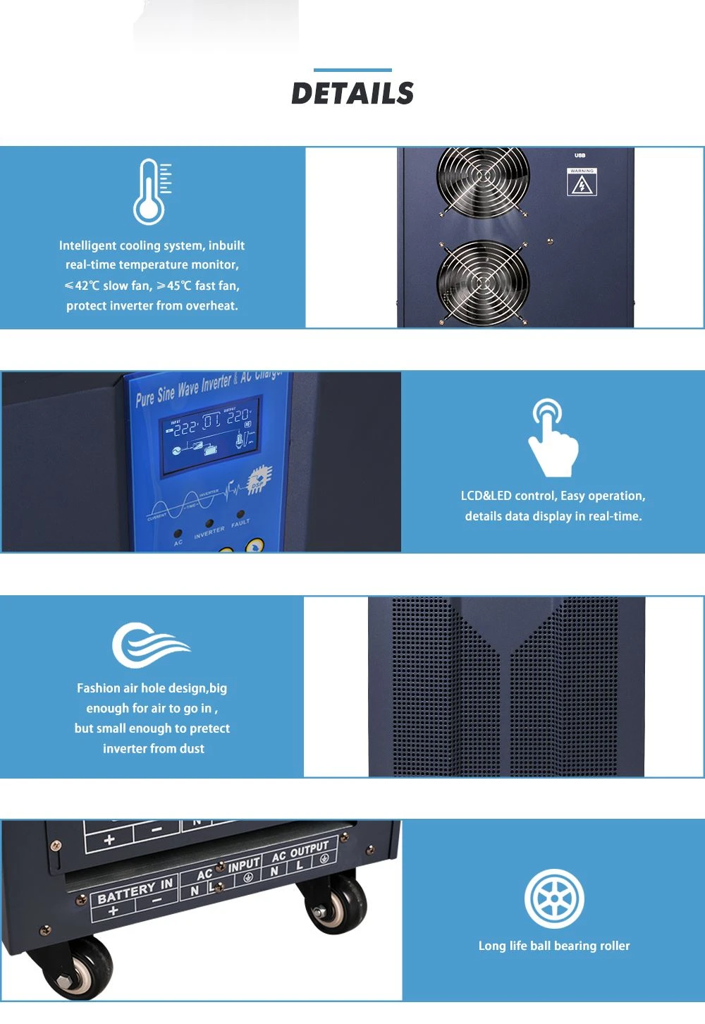 5kw dc to ac power inverter
